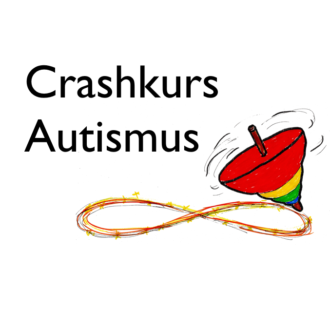 Crashkurs Autismus, Logo: bunter Kreisel